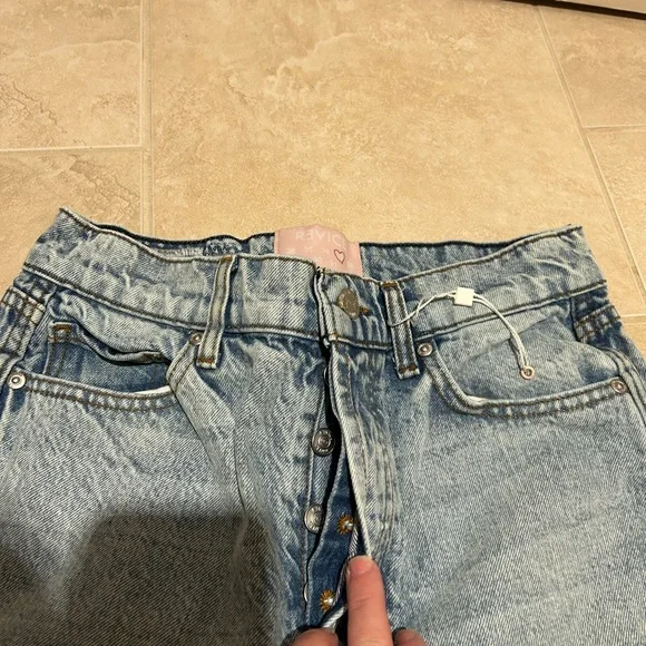 REVICE Light Blue Straight Leg Jeans - Picture 3 of 7